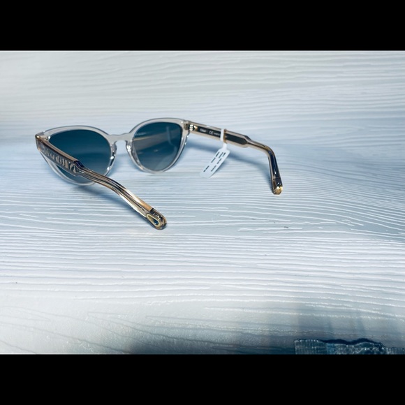 Chloé•CE757S 749•Translucent Peach Frames withGlittering Gold Core•Oval/Cat Eye - Picture 4 of 14